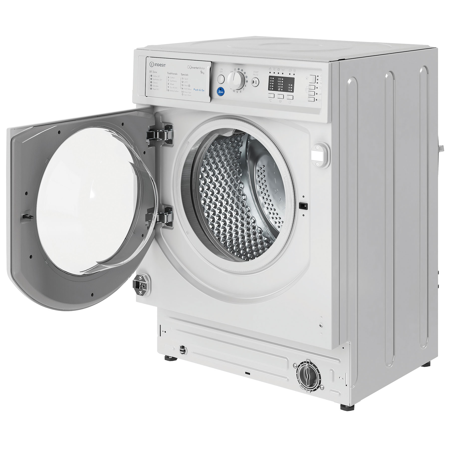 Indesit BIWMIL91485 Integrated 9kg 1400 Spin Washing Machine B Rated P, photo 4