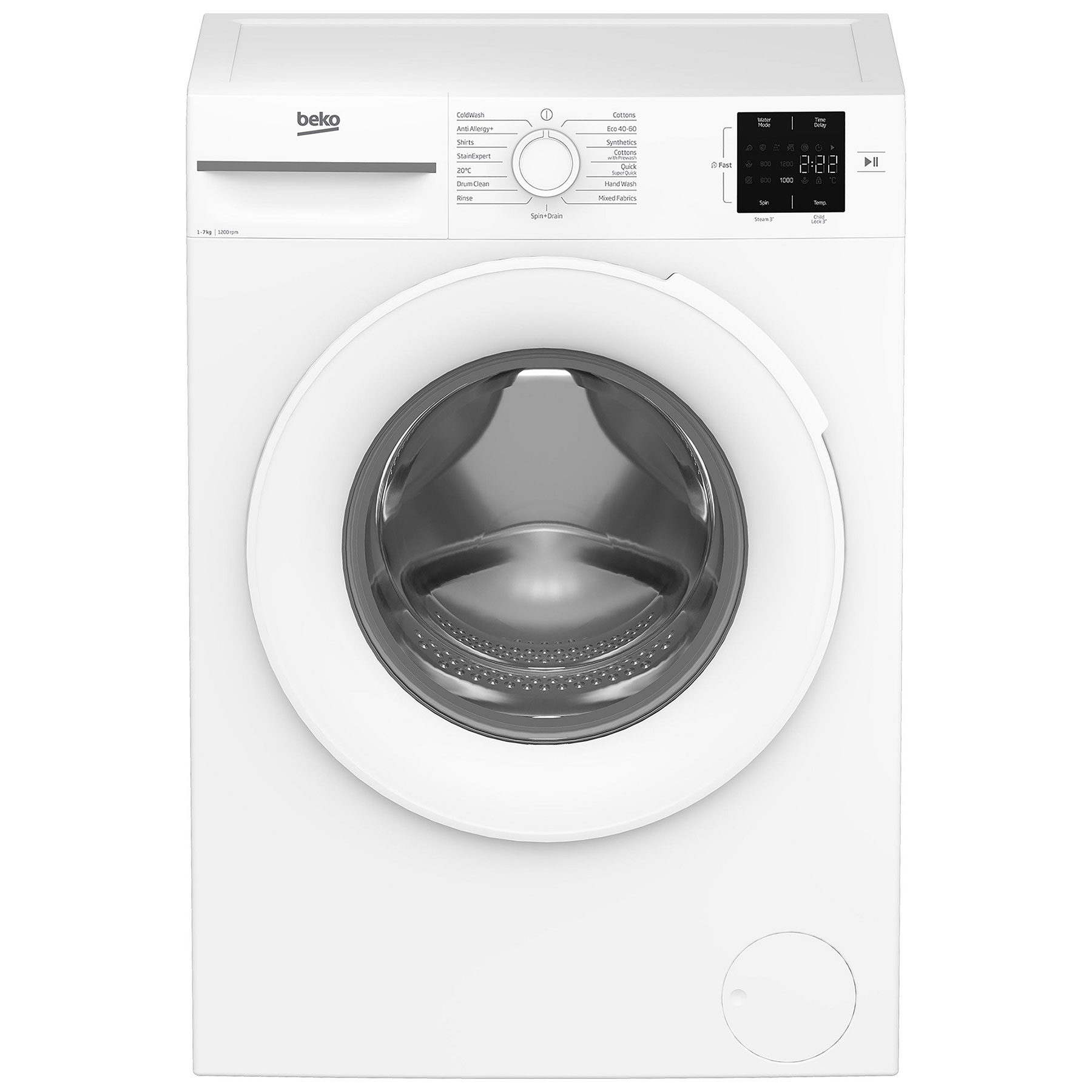 Beko BM1WU3721W Washing Machine in White 1200 rpm 7Kg B Rated