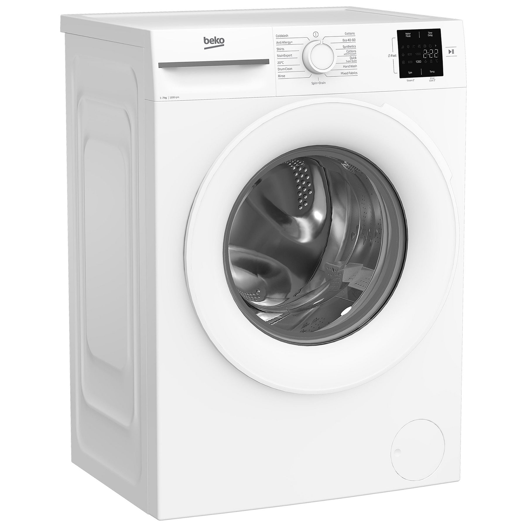 Beko BM1WU3721W 7kg 1200 Spin Washing Machine in White B Rated ProSmar, photo 3