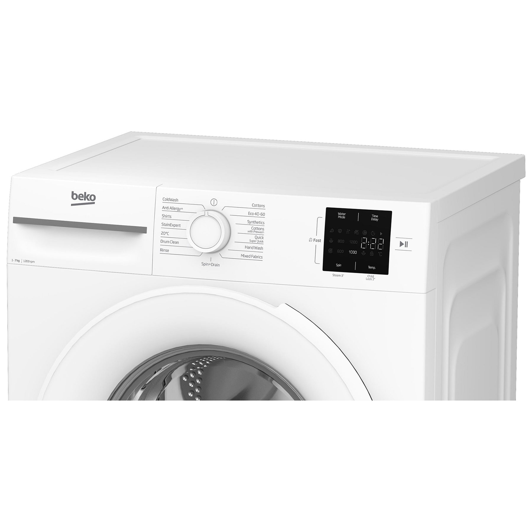 Beko BM1WU3721W 7kg 1200 Spin Washing Machine in White B Rated ProSmar, photo 4