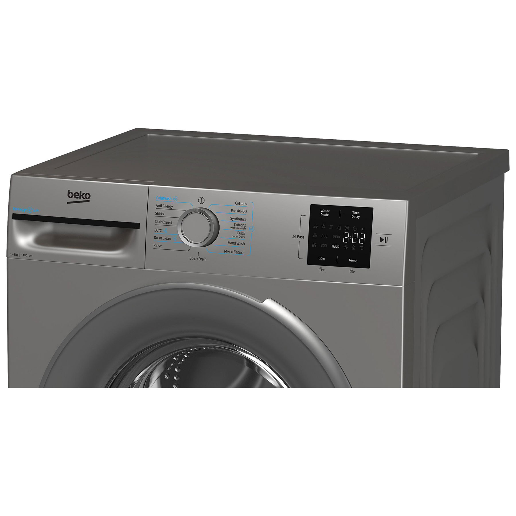 Beko BMN3WT3841S 8kg 1400 Spin Washing Machine in Silver A Rated ProSm, photo 5