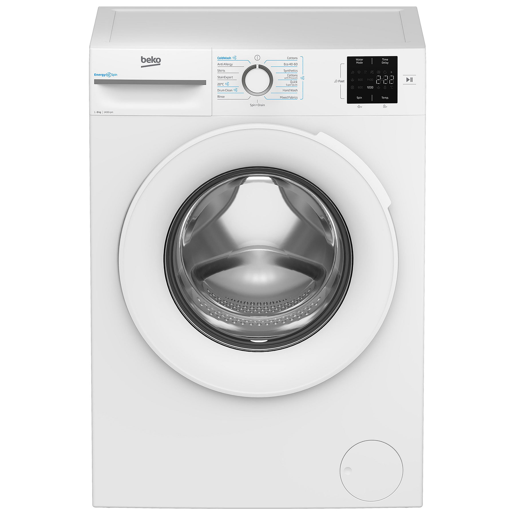 Image of Beko BMN3WT3841W 8kg 1400 Spin Washing Machine in White A Rated ProSma