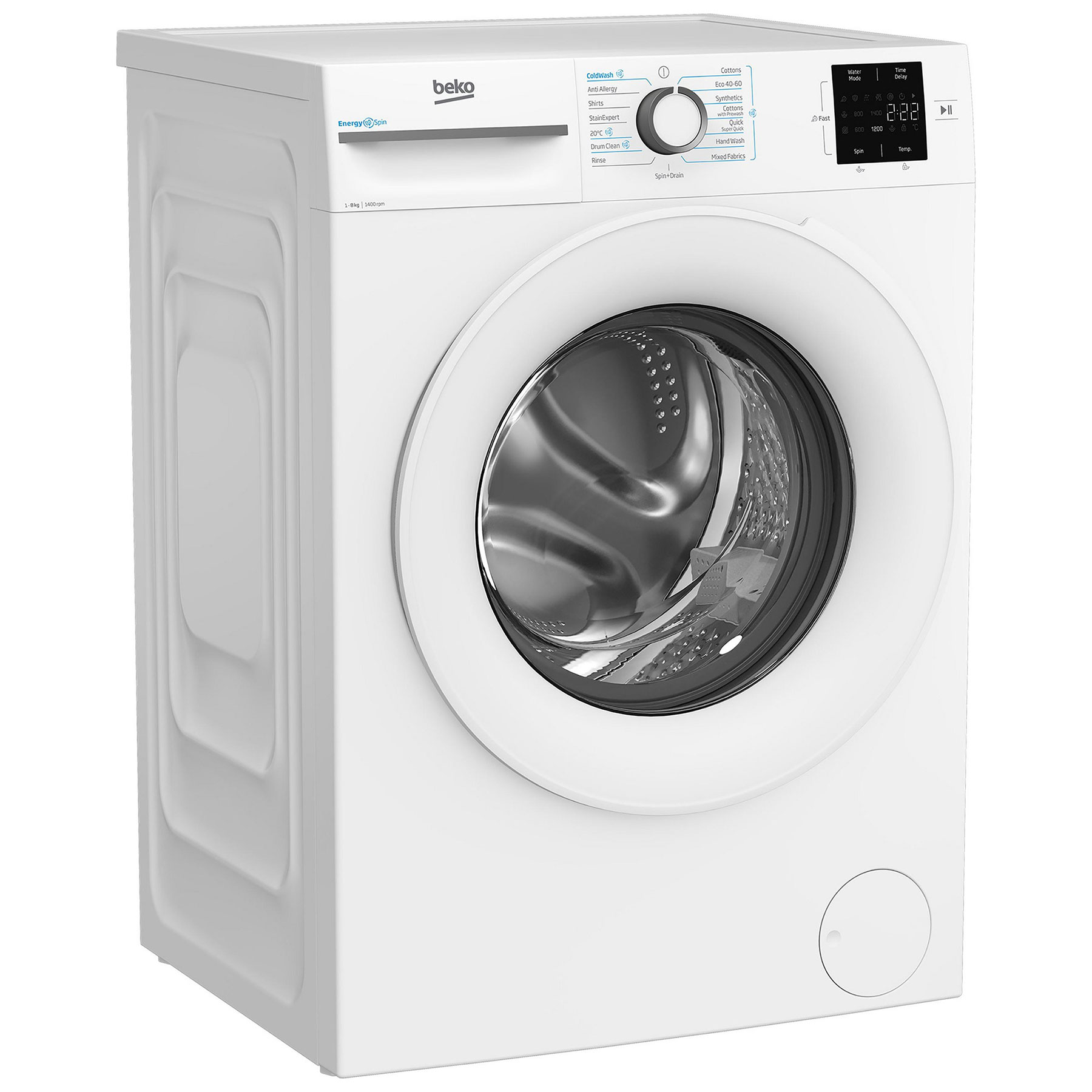 Beko BMN3WT3841W 8kg 1400 Spin Washing Machine in White A Rated ProSma, photo 4