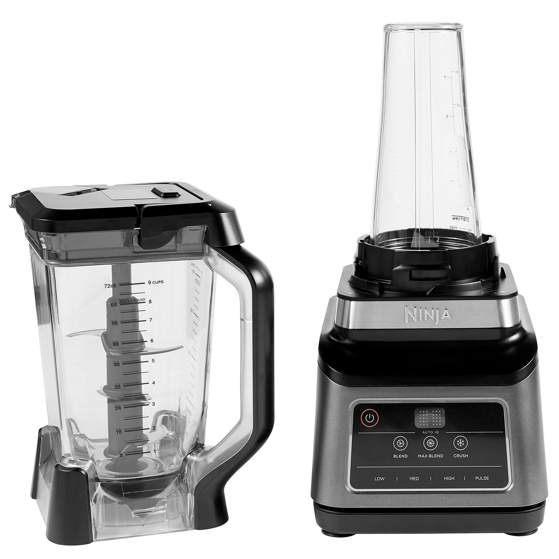 Ninja BN750UK 2 in 1 Blender with Auto IQ in Black 2 1L 1200W