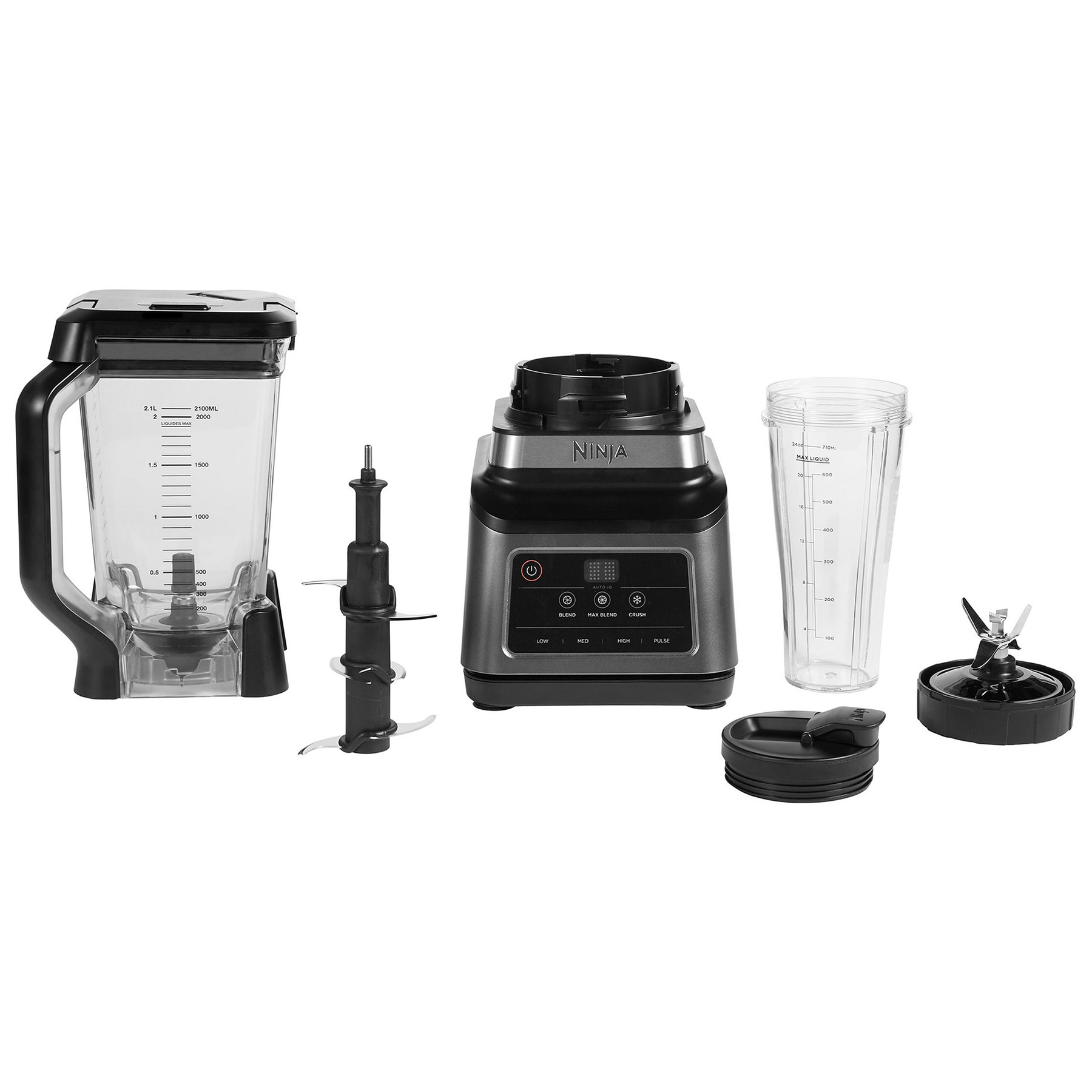 Ninja 2-in-1 Blender & Smoothie Maker with Auto-IQ - Black/Silver, BN750UK, photo 2