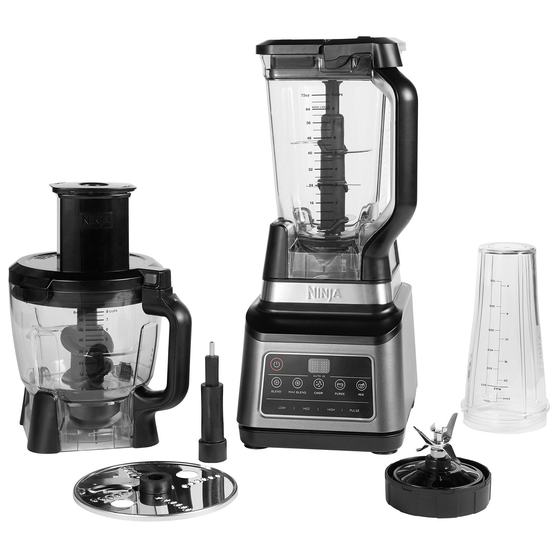 Image of Ninja BN800UK 3 in 1 Food Processo with Auto IQ in Black Silver