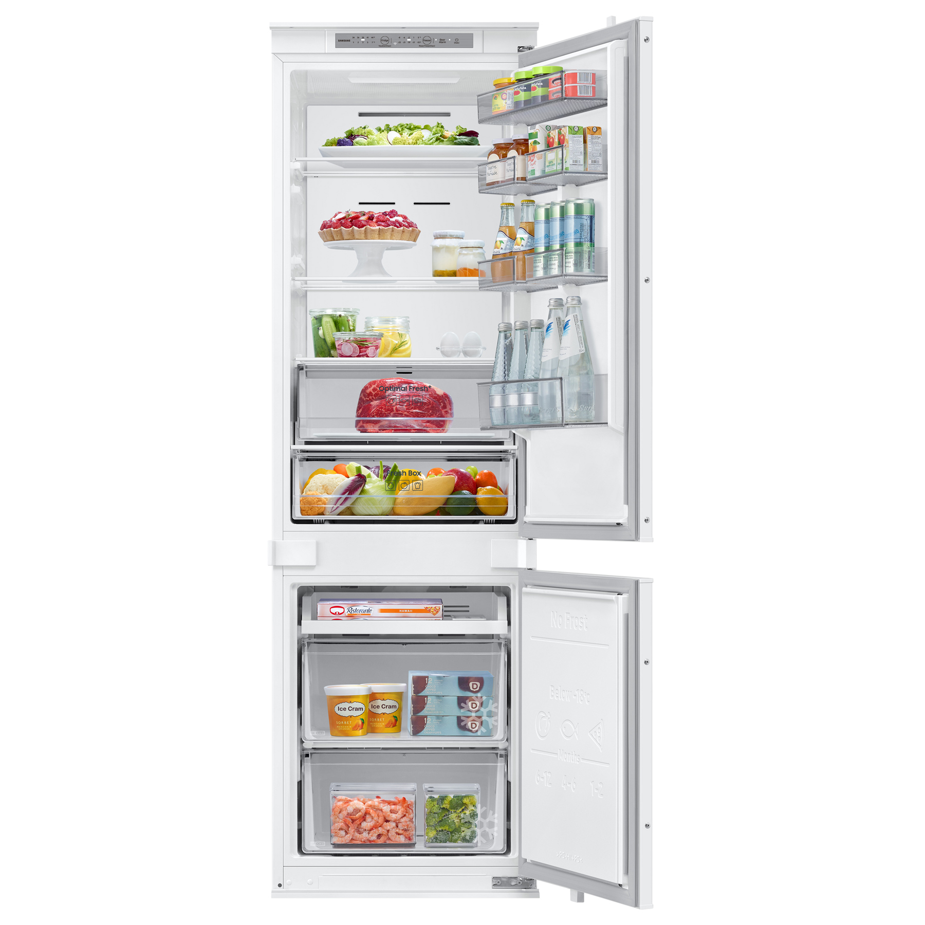 Samsung Series 6 SpaceMax BRB70F26DES0EU 267L Smart Integrated Fridge Freezer