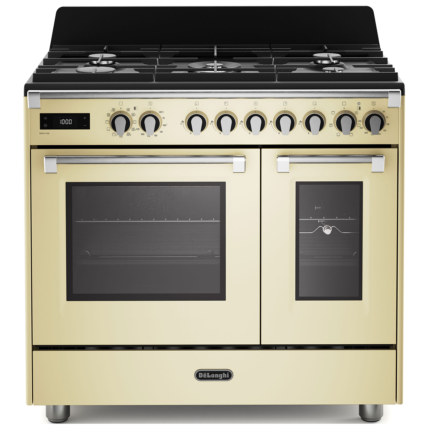 Delonghi BS965TMAC 90cm Wide Bassano Dual Fuel Range Cooker in Cream