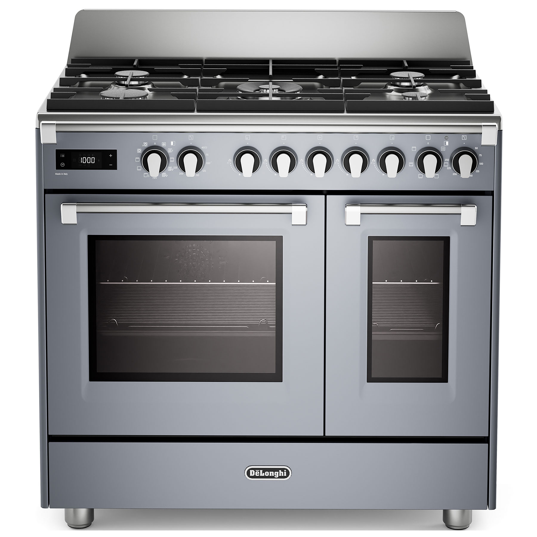 Delonghi BS965TMXS 90cm Wide Bassano Dual Fuel Range Cooker in Slate G