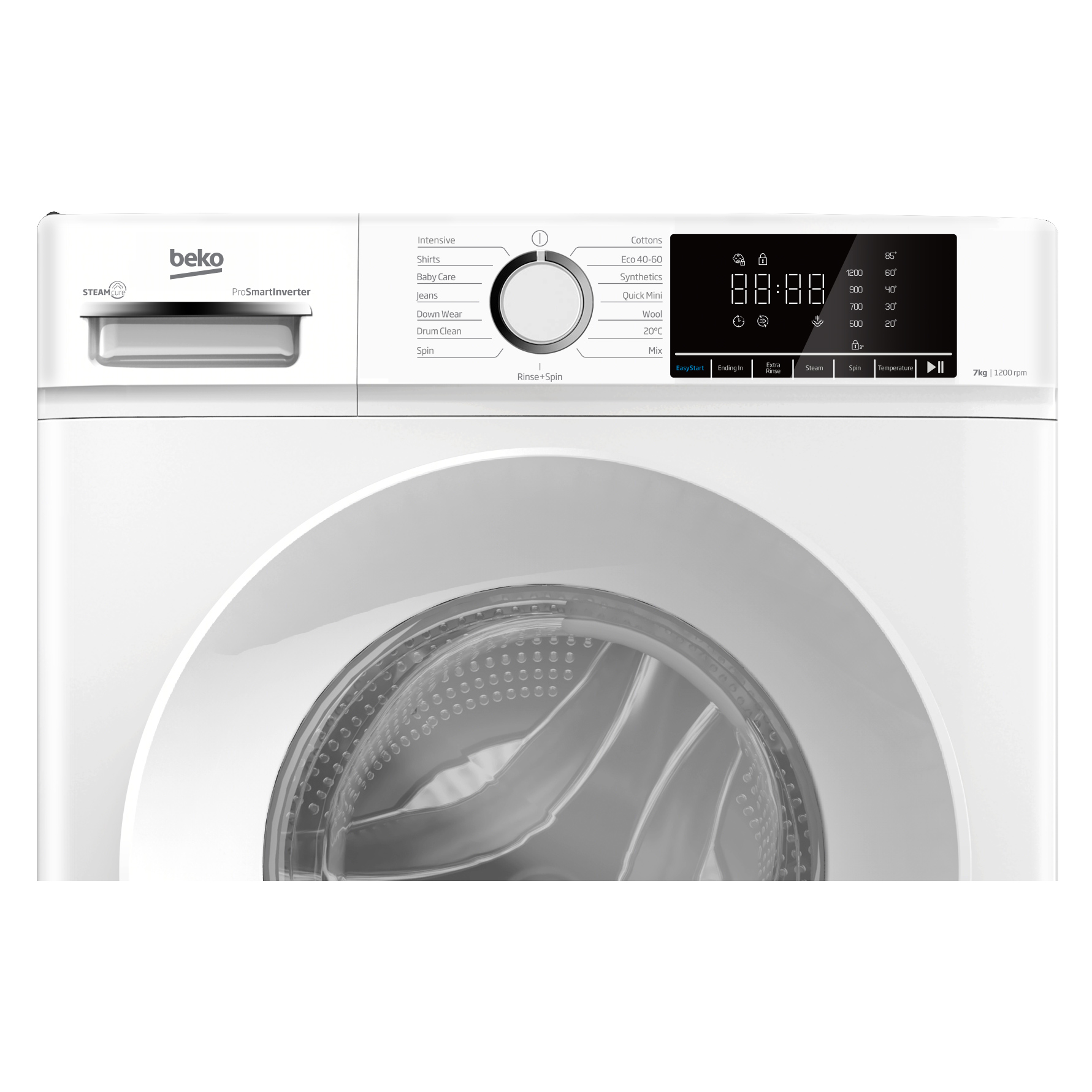 Beko BWC7121W 7kg 1200 Spin Washing Machine in White A Rated ProSmart, photo 2