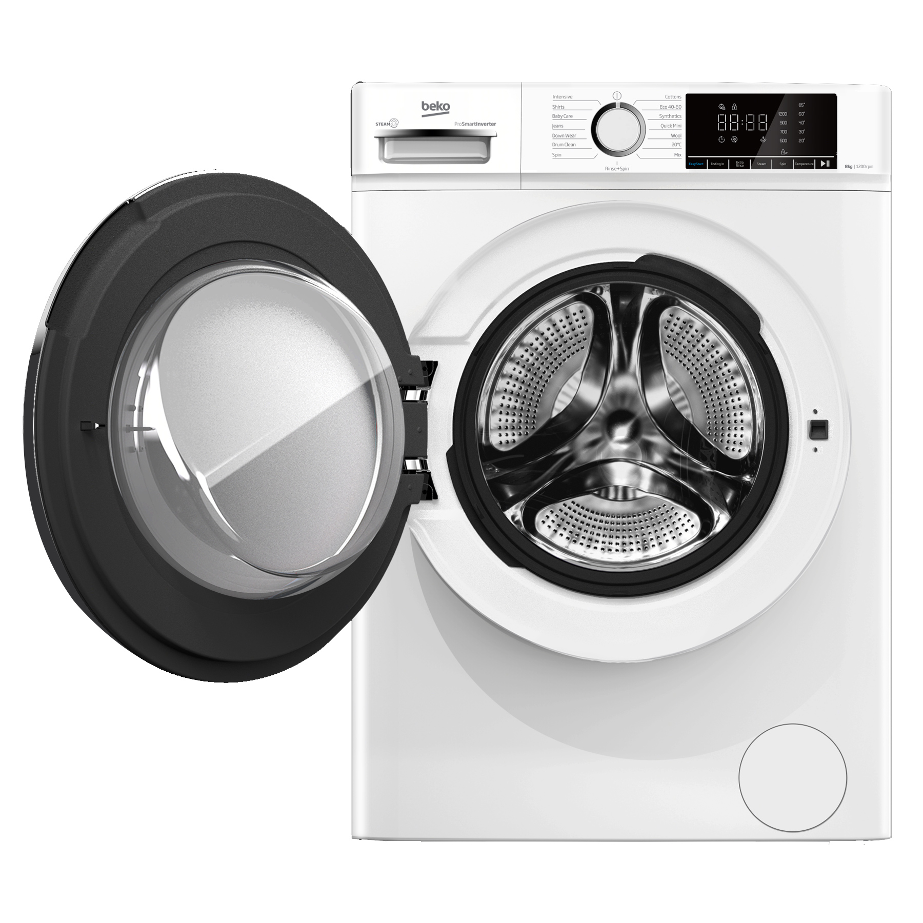 Beko BWC8121W 8kg 1200 Spin Washing Machine in White A Rated ProSmart, photo 2