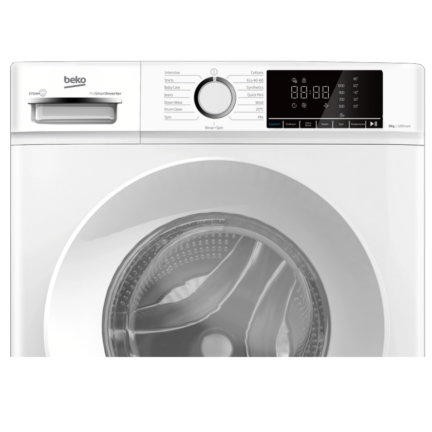 Beko BWC8121W 8kg 1200 Spin Washing Machine in White A Rated ProSmart, photo 4
