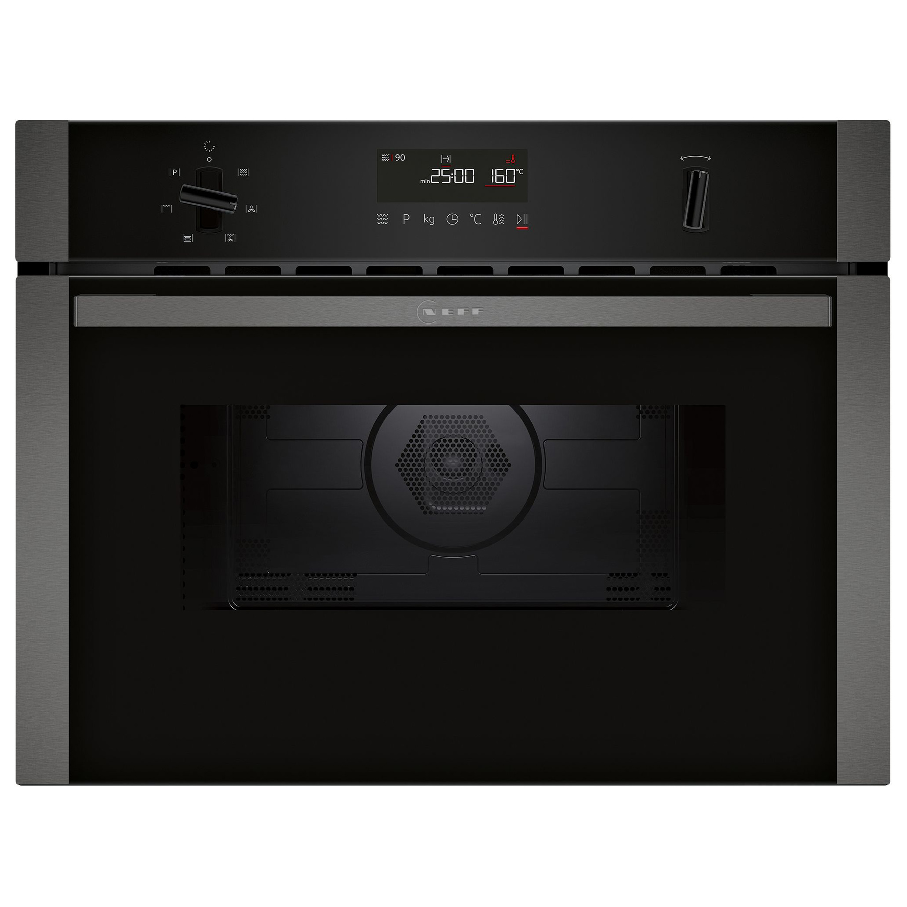 Neff C1AMG84G1B N50 Built In Compact Microwave Oven in Graphite Grey 9