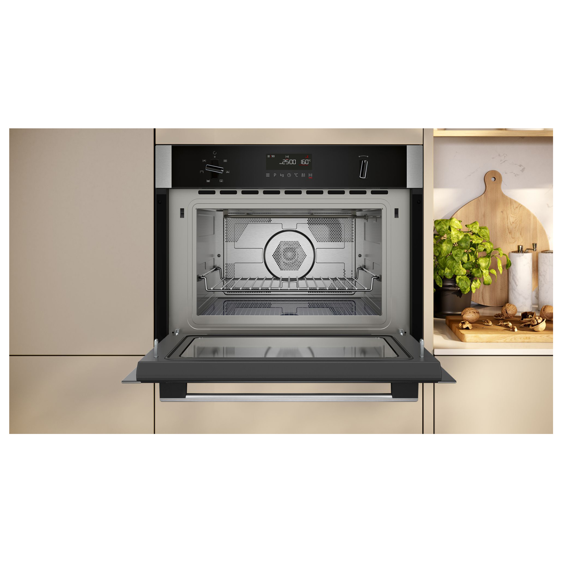 Neff C1AMG84N1B N50 Built In Compact Microwave Oven in Stainless Steel, photo 4
