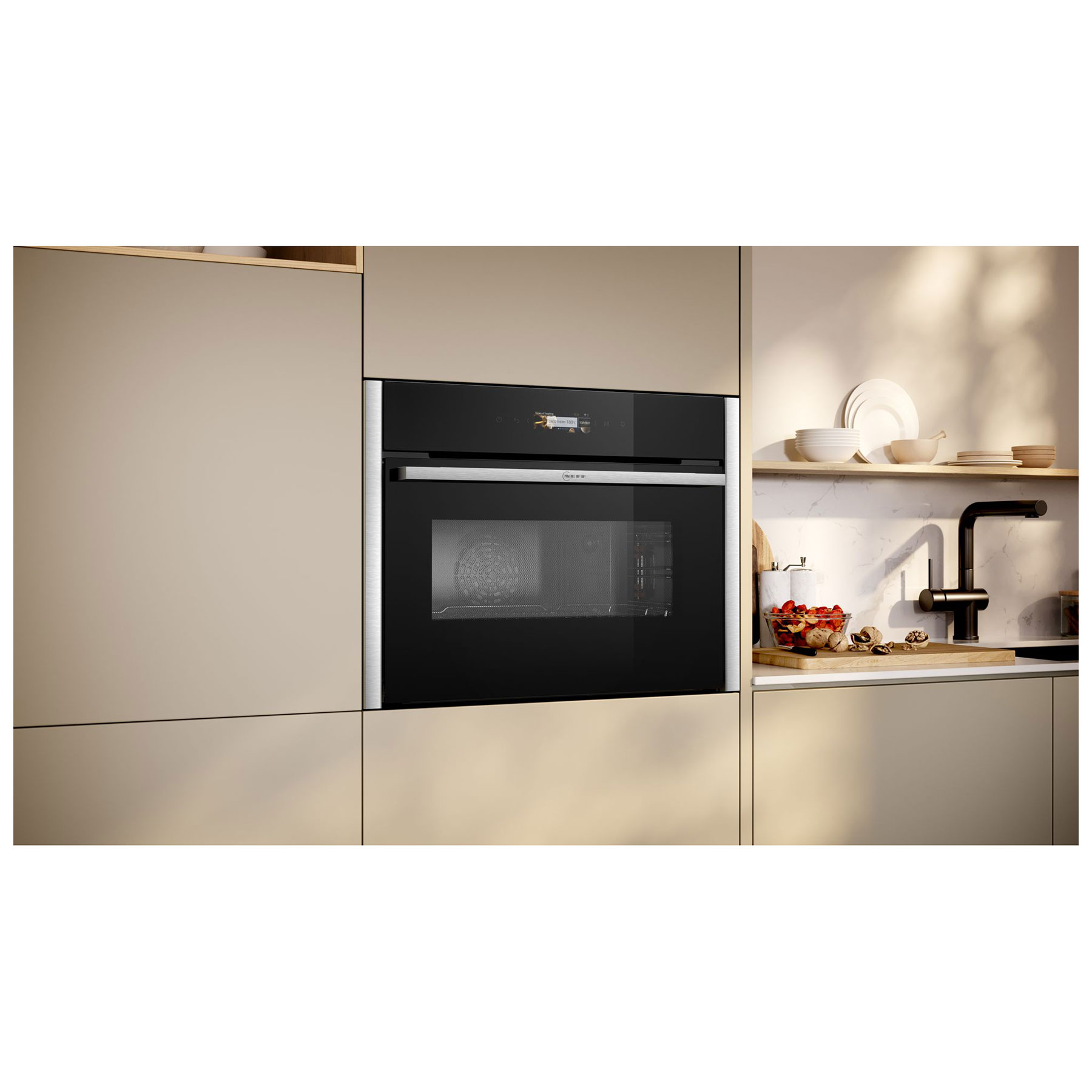 Neff C24MR21N0B N70 Built In Compact Electric Single Oven with Microwa, photo 3