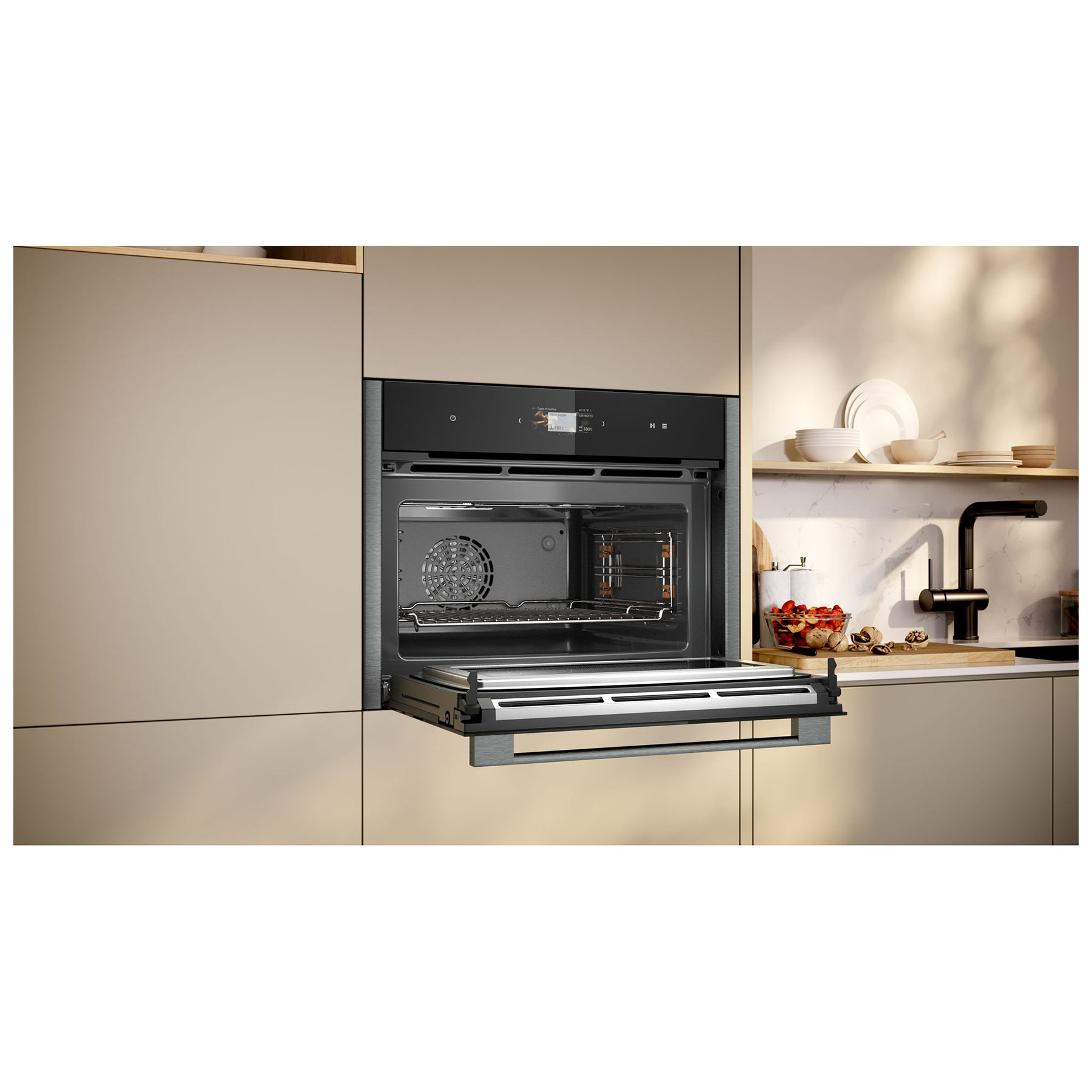 Neff C24MS31G0B N90 Built In Compact Electric Single Oven with Microwa, photo 4