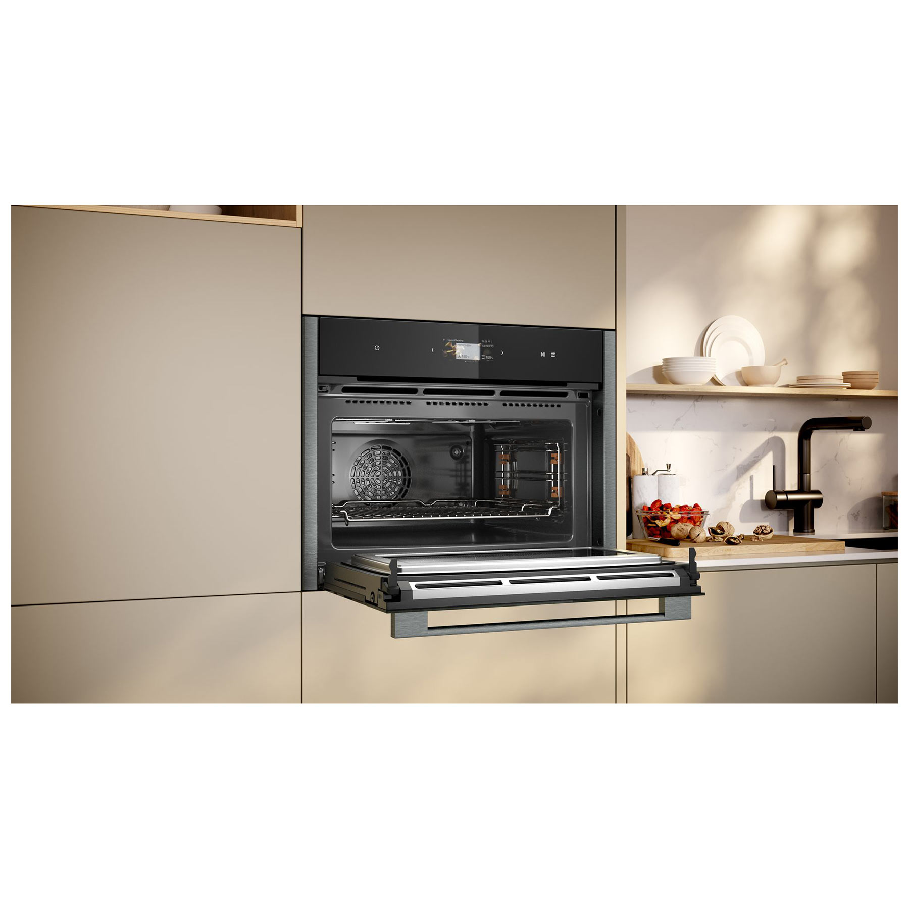 Neff C24MS71G0B N90 Built In Compact Electric Single Oven with Microwa, photo 4