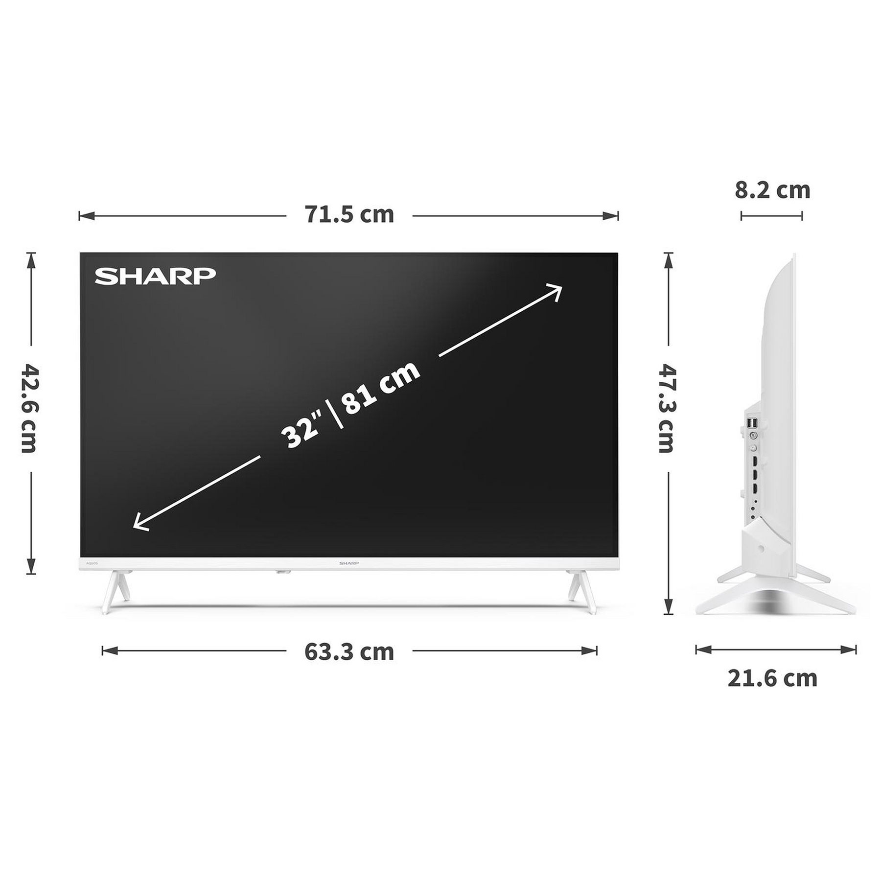 Sharp C32HE2245KW 32 HDR HD Ready Smart LED TV HDR10 TiVo OS with Free, photo 5