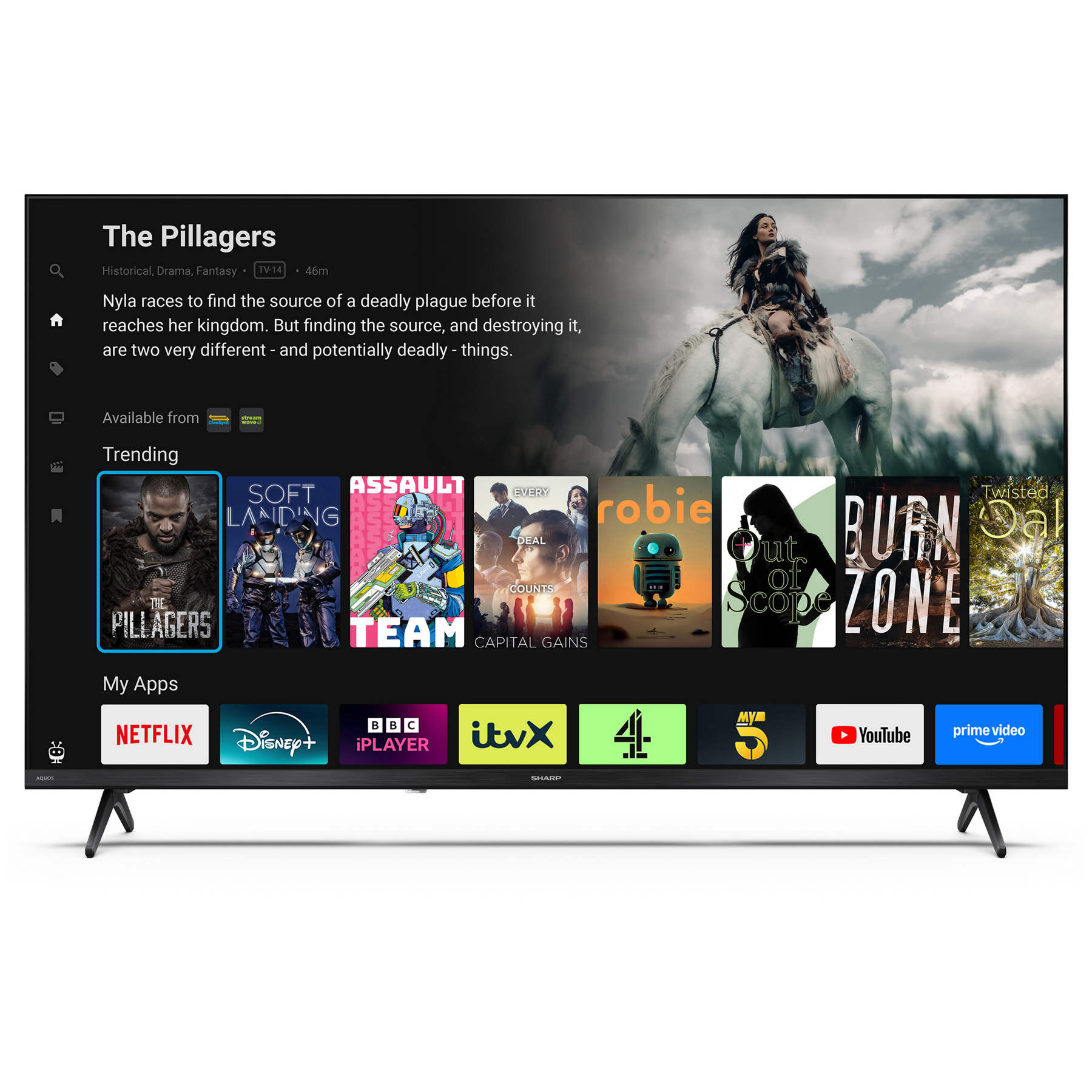Sharp C40HE2245KB 40 Full HD HDR Smart LED TV HDR10 TiVo OS with Freel, photo 2
