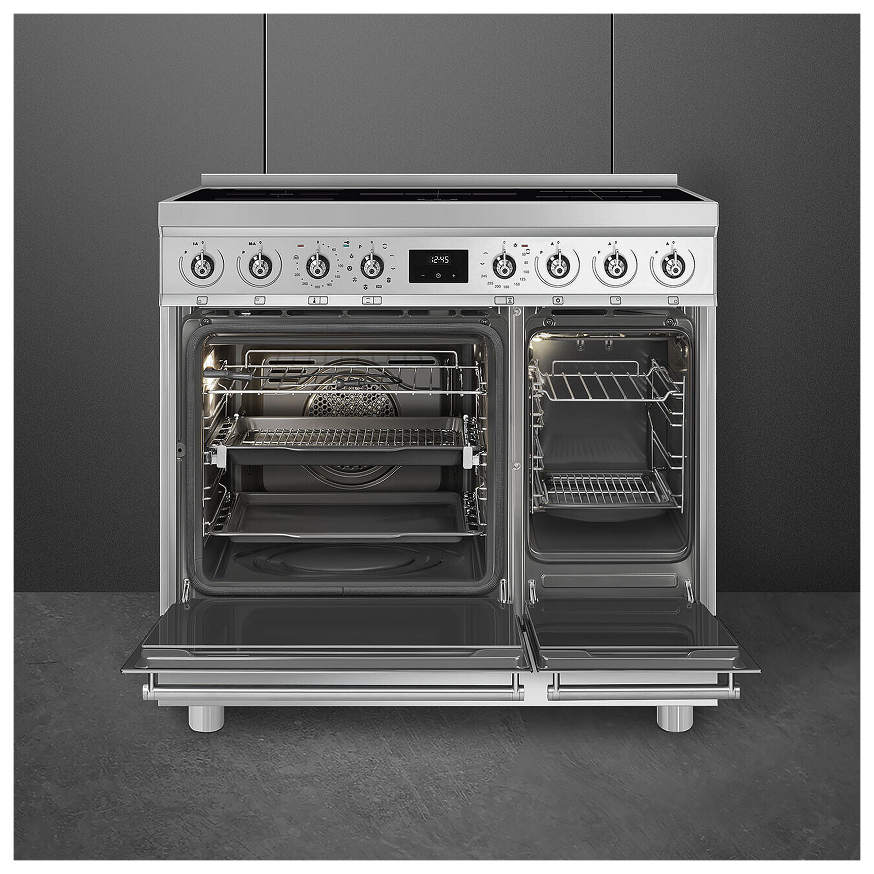 Smeg C92IPX2 90cm Symphony Classic Induction Range Cooker in Stainless, photo 3
