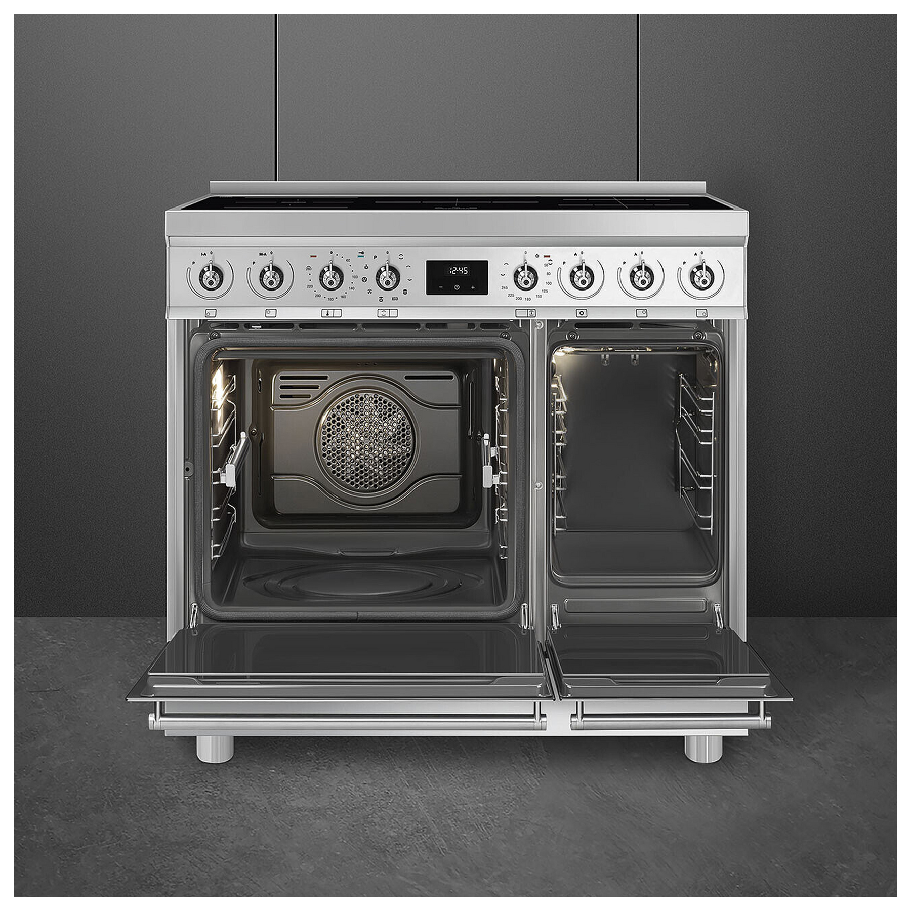 Smeg C92IPX2 90cm Symphony Classic Induction Range Cooker in Stainless, photo 4
