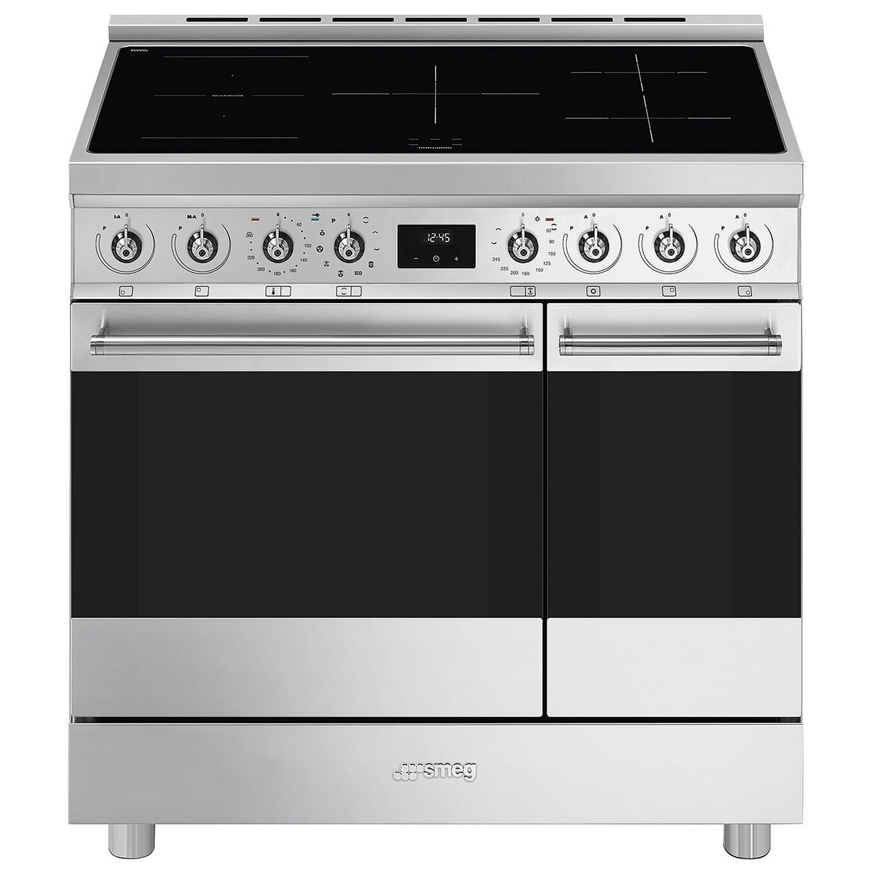 Smeg C92IPX2 90cm Symphony Classic Induction Range Cooker in Stainless