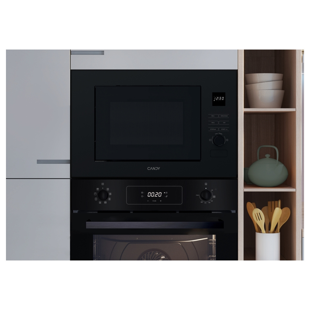 Candy Built-In Microwave: 25L Black Kitchen Appliance with Modern Design and Efficient Cooking Performance, photo 4