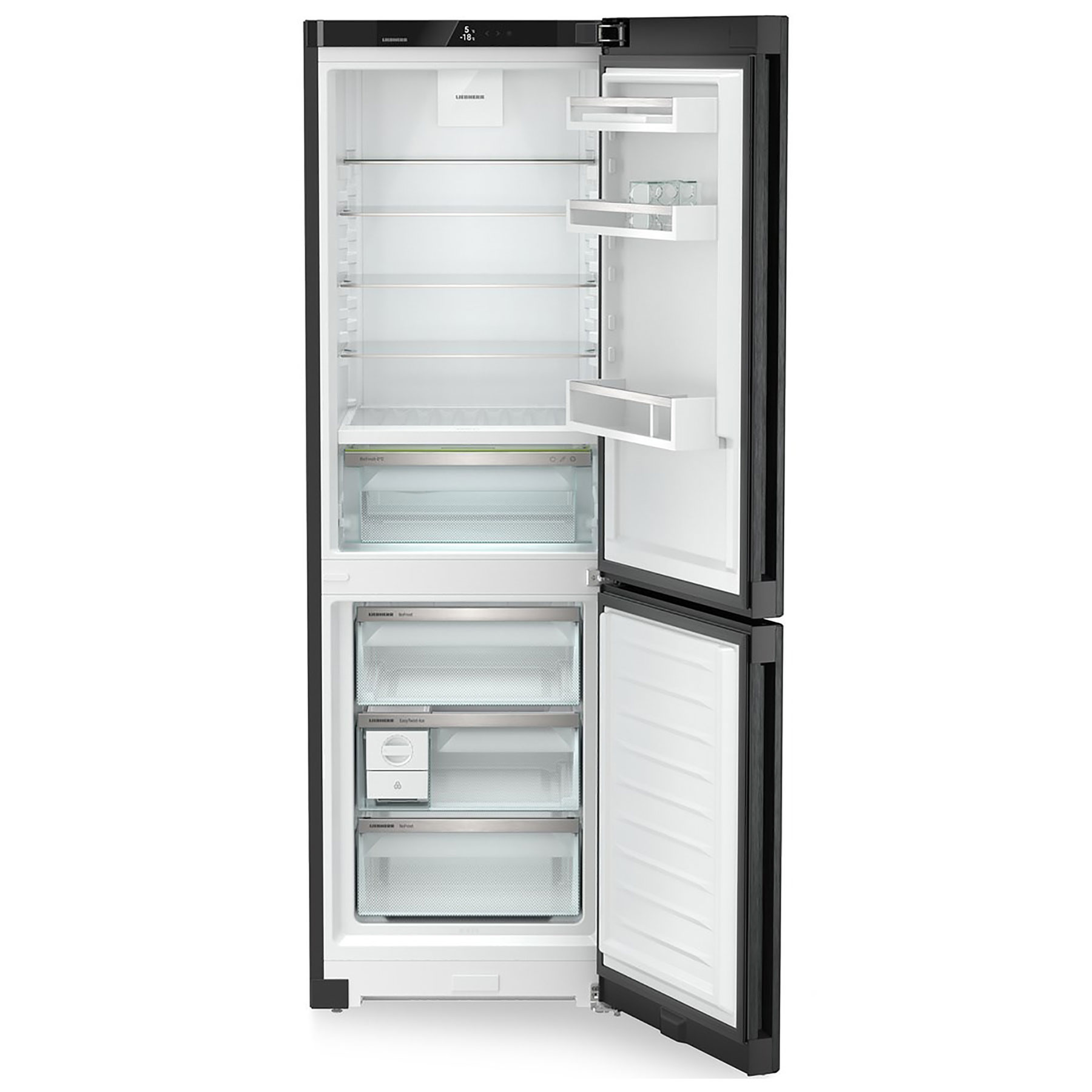 Liebherr CBNBDA5223 186cm High 60 40 Frost Free Fridge Freezer in Blac, photo 2