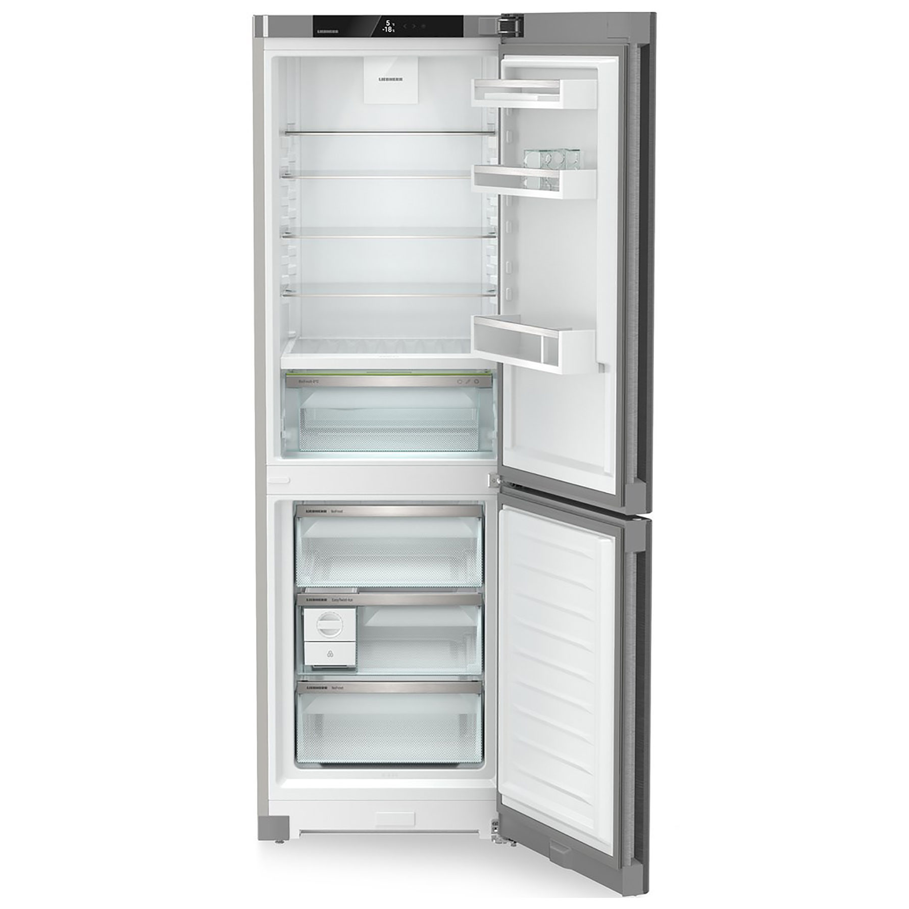 Liebherr 60cm Plus Biofresh Frost Free Fridge Freezer CBNSDA5223 Stainless Steel, photo 2