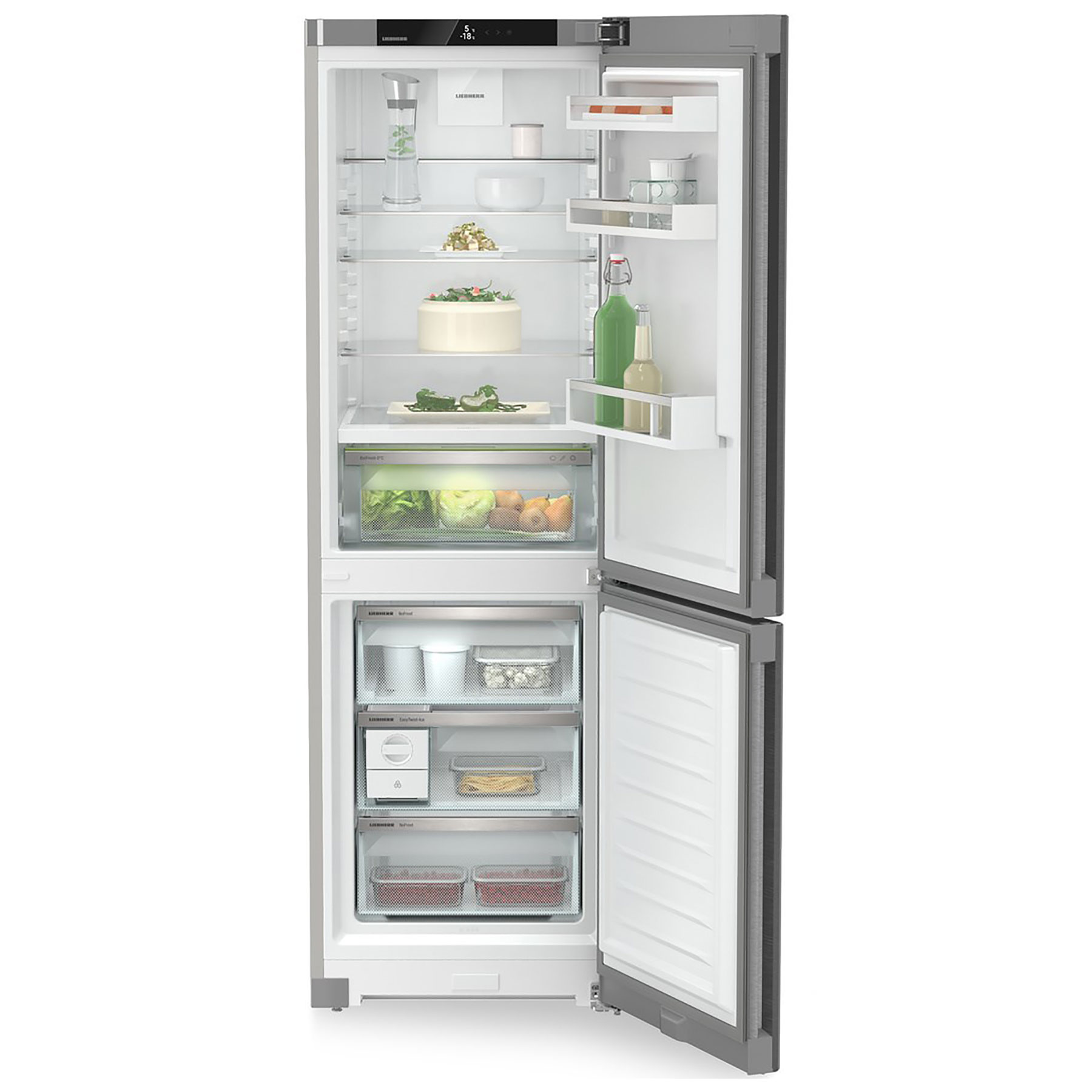 Liebherr 60cm Plus Biofresh Frost Free Fridge Freezer CBNSDA5223 Stainless Steel, photo 3