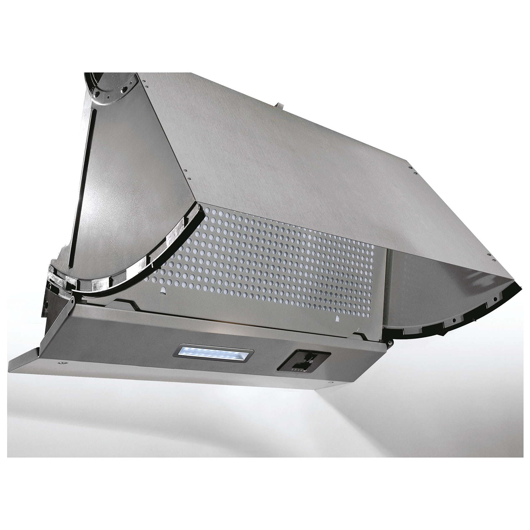 Image of Candy CBP613NGR 60cm Integrated Hood in Grey 3 Speed Fan LED Lighting