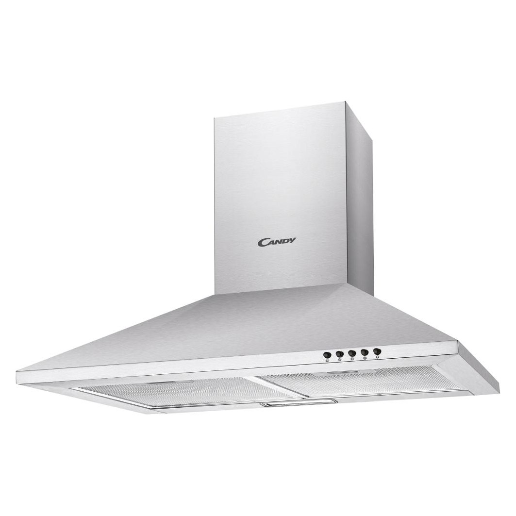 Image of Candy CCE70NX 70cm Chimney Hood in Stainless Steel 3 Speed Fan