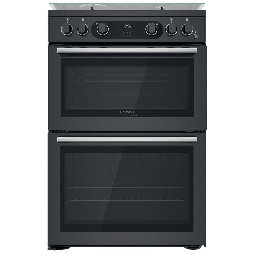 Image of Hotpoint CD67G0C2CA 60cm Double Oven Gas Cooker in Anthracite 84 42L