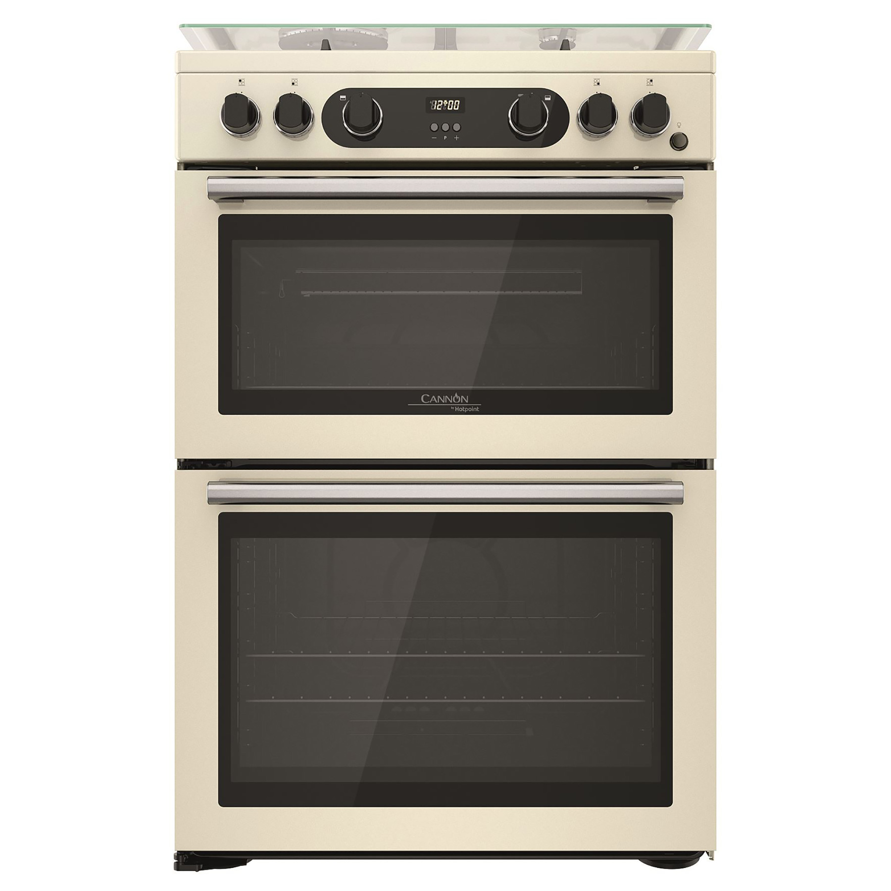 Image of Hotpoint CD67G0C2CJ 60cm Double Oven Gas Cooker in Cream 84 42L