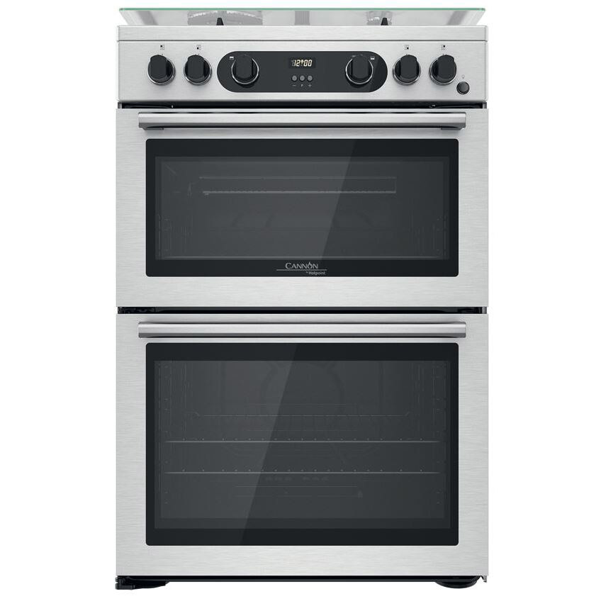 Image of Hotpoint CD67G0CCX 60cm Double Oven Gas Cooker in St Steel 84 42L