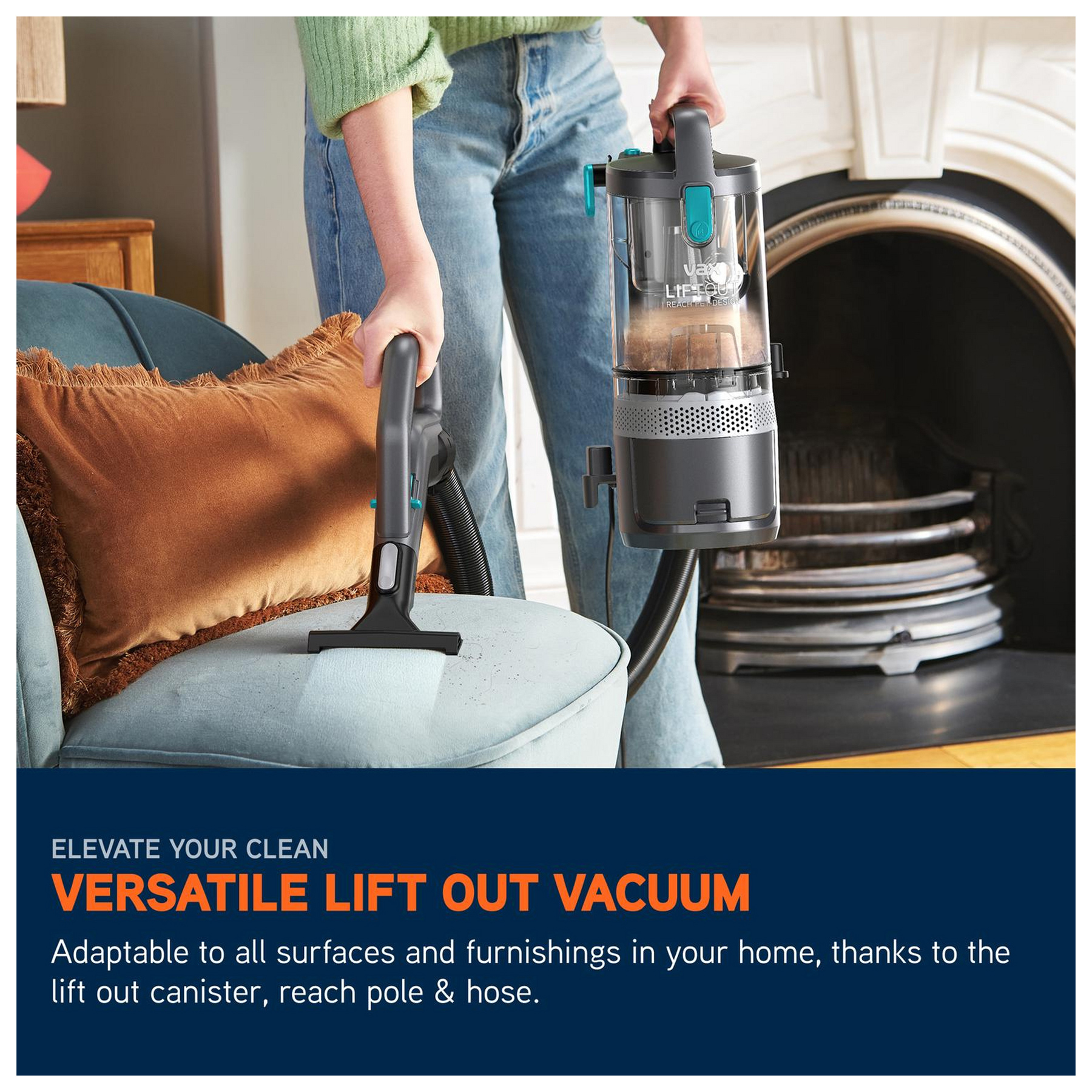 Vax CDUP LORP Vax LiftOut Reach Pet Design Upright Vacuum Cleaner Grap, photo 4