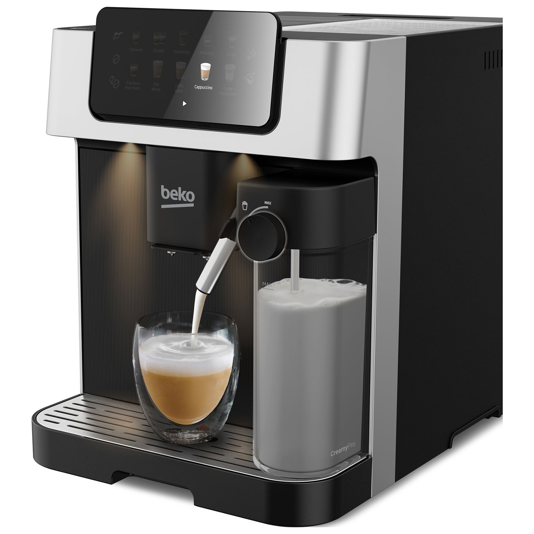 Beko CEG7304X Bean to Cup Fully Automatic Coffee Machine Steam Wand Mi, photo 3