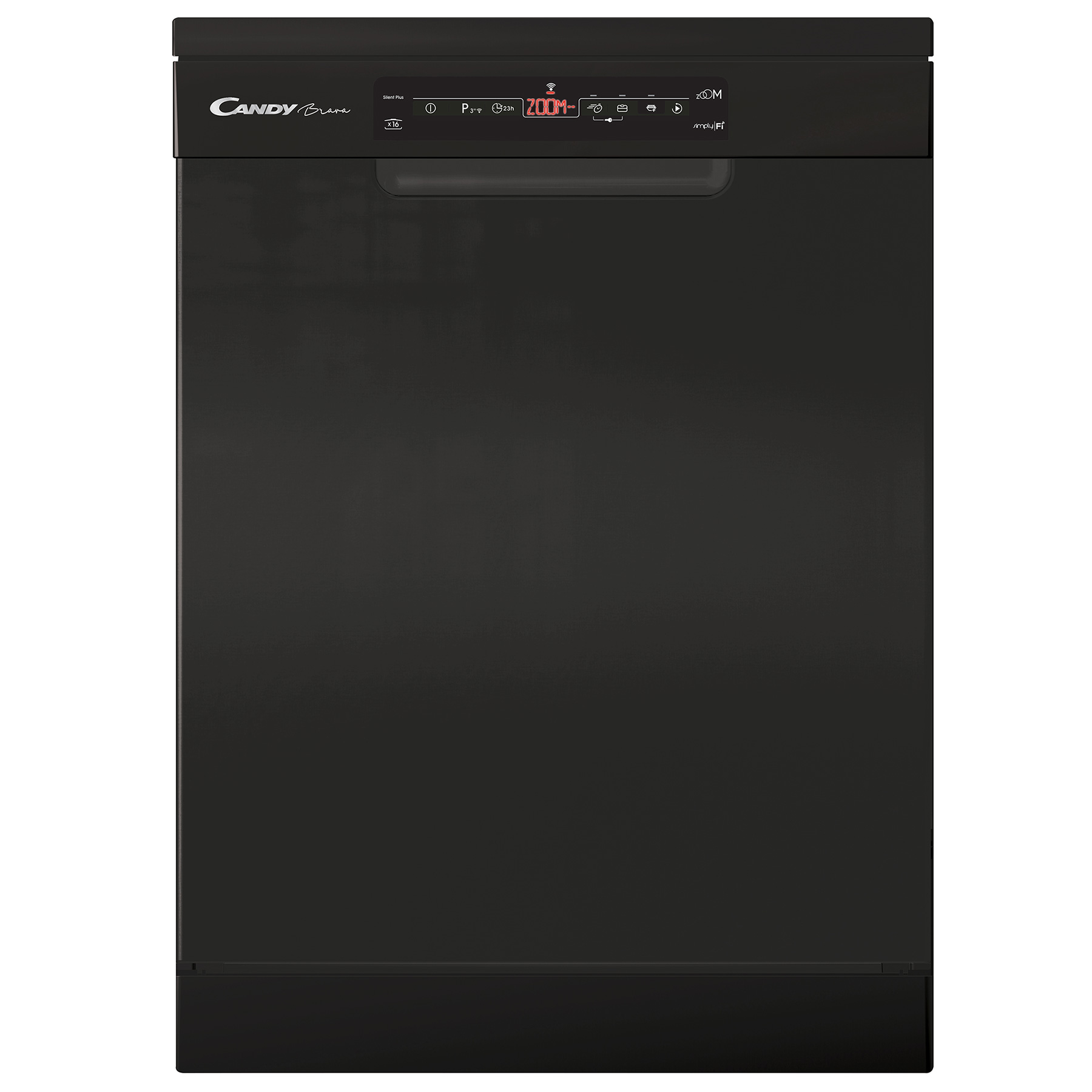 Image of Candy CF6E5DFB 60cm Dishwasher in Black 16 Place Setting E Rated Wi Fi