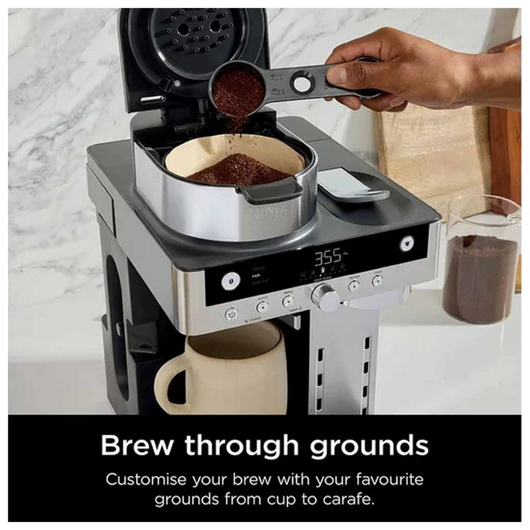 Espresso & Filter Coffee Machine - Silver / Black