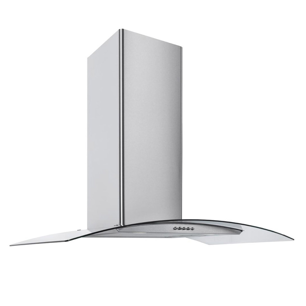 Image of Culina CG90SSPF 90cm Curved Glass Chimney Hood in St Steel