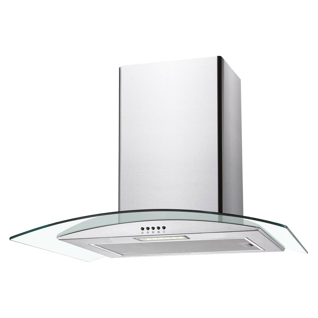 Image of Candy CGM60NX 60cm Curved Glass Chimney Hood in Stainless Steel