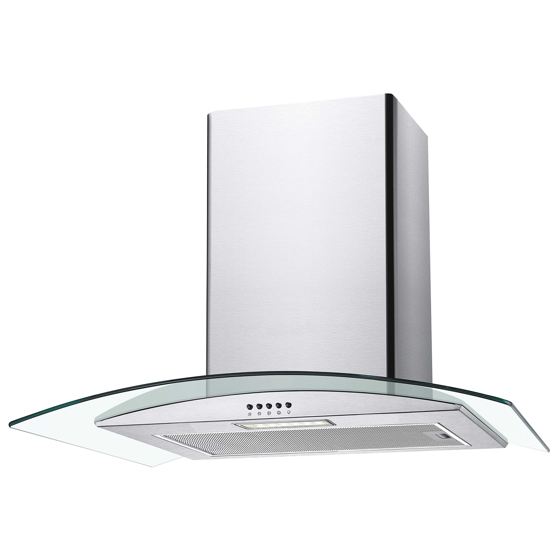 Image of Candy CGM70NX 70cm Curved Glass Chimney Hood in Stainless Steel