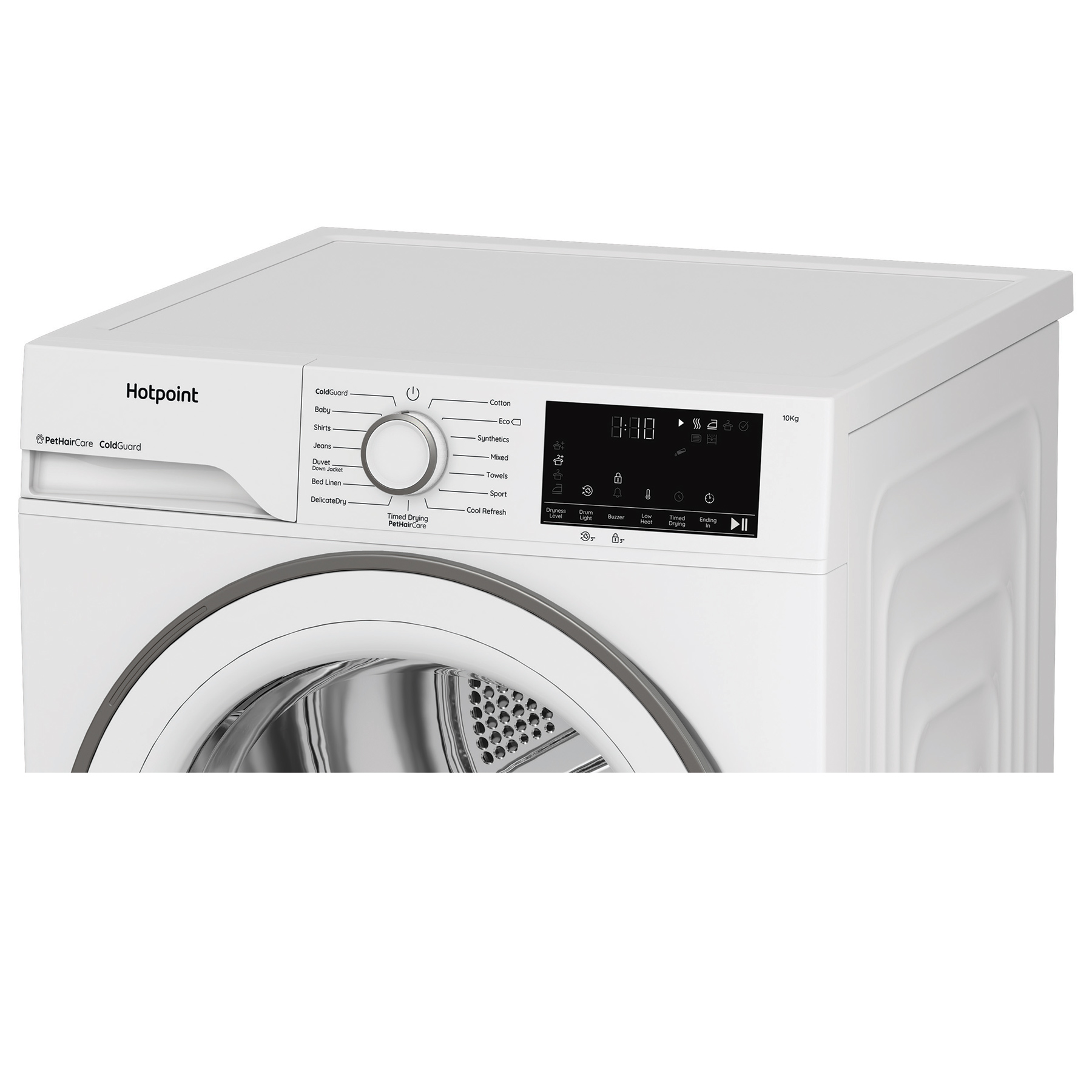 Hotpoint C HD 103M WW UK 10kg Heat Pump Tumble Dryer with PetHairCare White CHD103MWWUK, photo 4