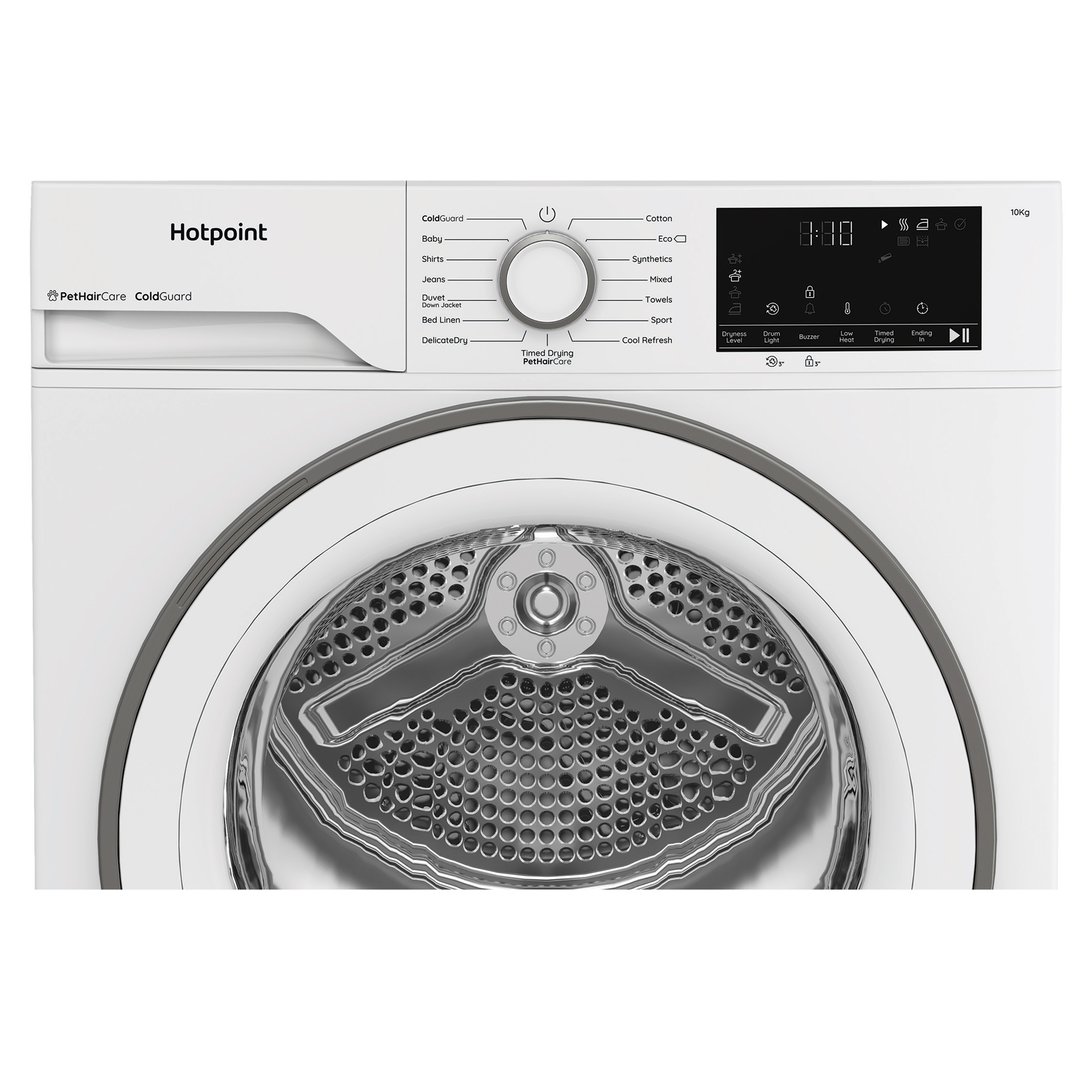 Hotpoint C HD 103M WW UK 10kg Heat Pump Tumble Dryer with PetHairCare White CHD103MWWUK, photo 5