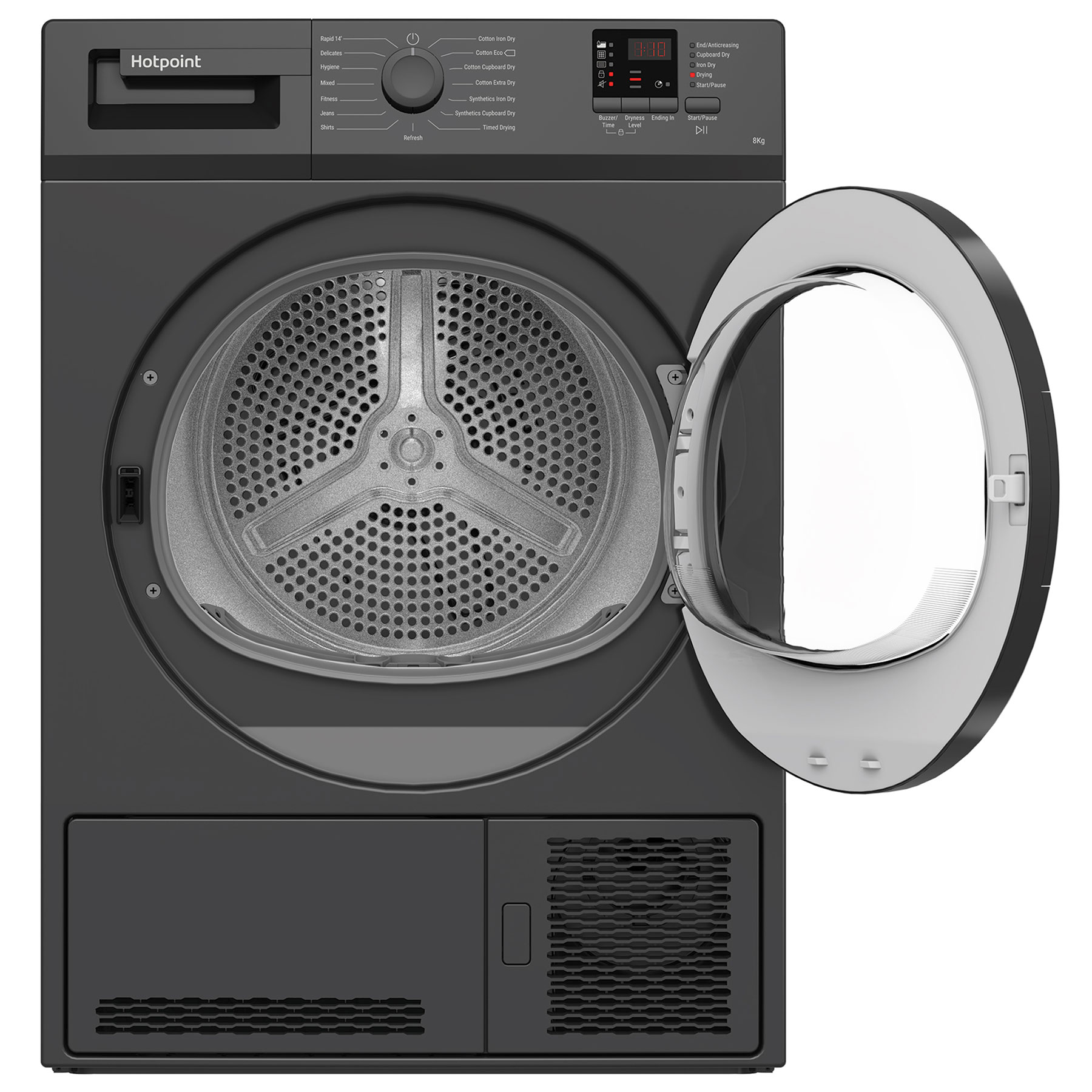 Hotpoint CHDC82GGGDUK 8kg Condenser Dryer in Graphite B Rated Sensor D, photo 2