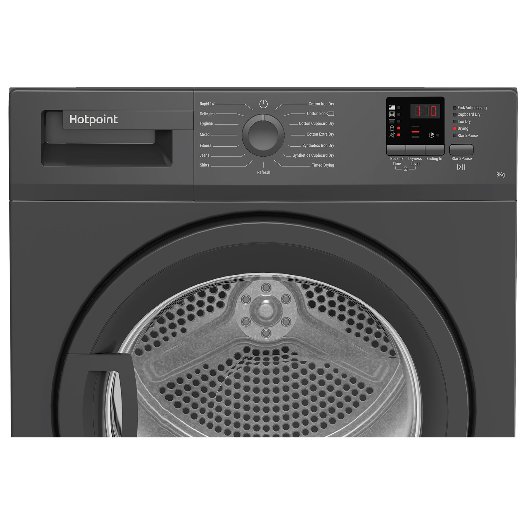 Hotpoint CHDC82GGGDUK 8kg Condenser Dryer in Graphite B Rated Sensor D, photo 4