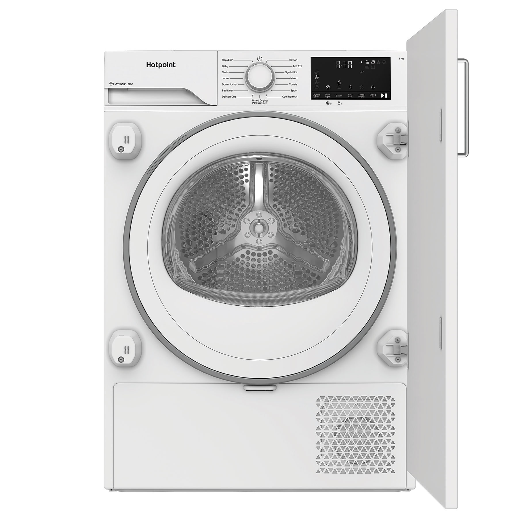 Hotpoint CHK83MWWUK 8kg Fully Integrated Heat Pump Dryer In White A Ra