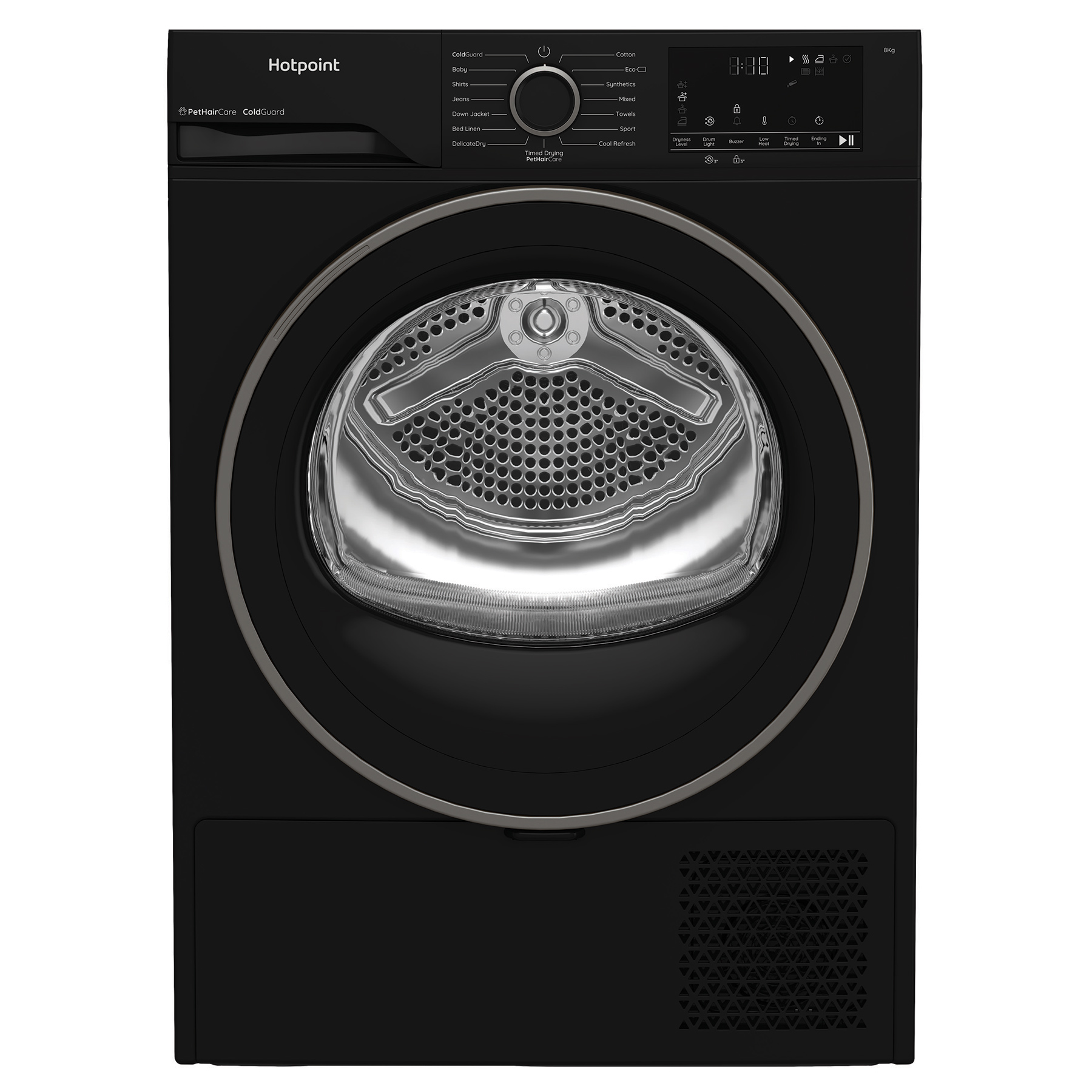 Hotpoint CHSD82MBBUK 8kg Heat Pump Condenser Dryer in Black A Rated Pe