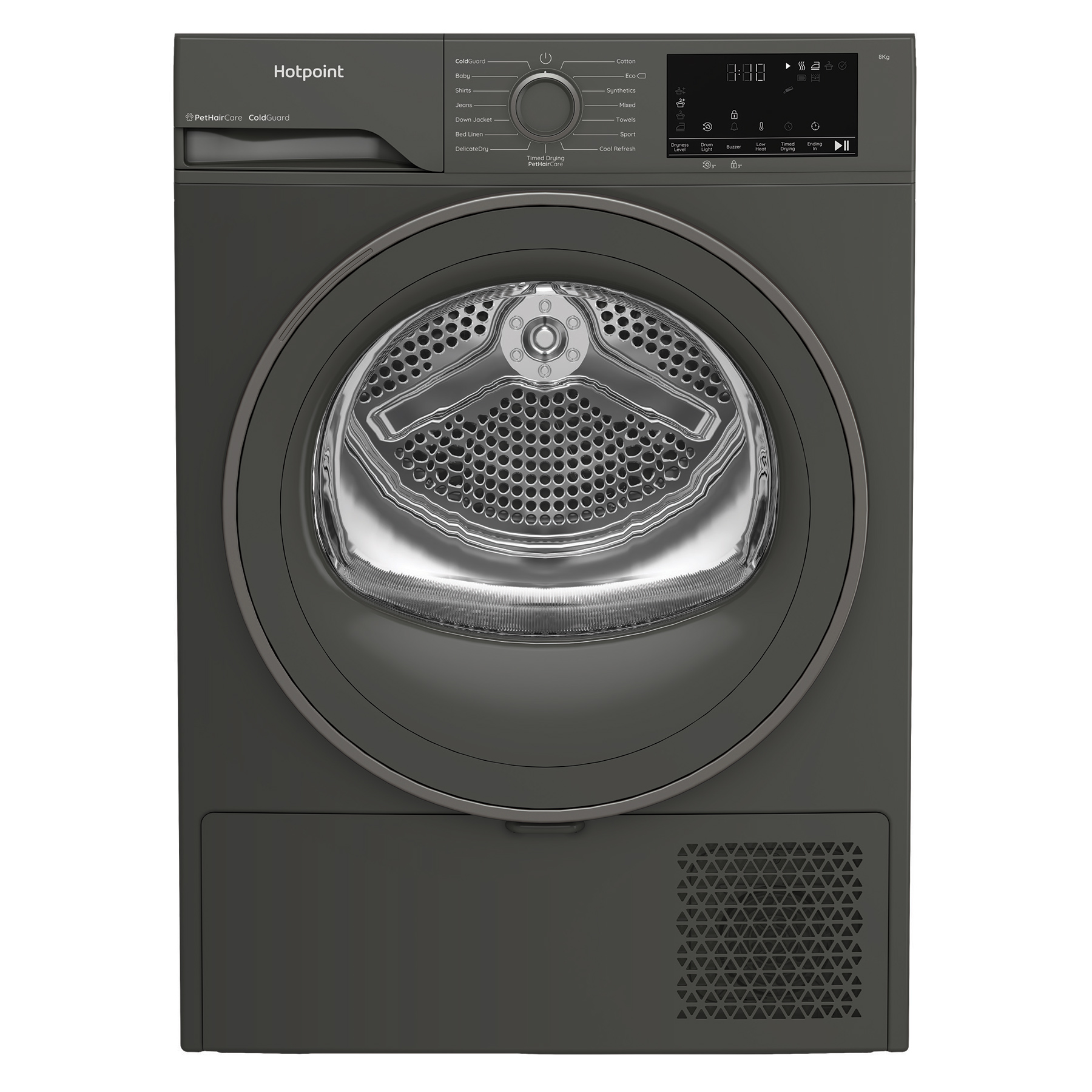 Hotpoint CHSD82MGGUK 8kg Heat Pump Condenser Dryer in Manhattan Grey A