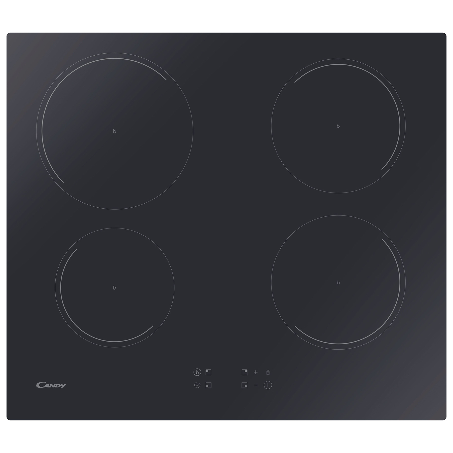 Image of Candy CI642CE1 60cm 4 Zone Induction Hob in Black Glass